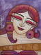 Me 2 (ART_1476_25049) - Handpainted Art Painting - 12in X 16in
