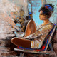 Somewhere In Your Thoughts-Art For Life (ART_2571_20220) - Handpainted Art Painting - 18in X 18in