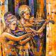 The Ballad Of Life Song- Musical Art (ART_2571_25377) - Handpainted Art Painting - 32in X 32in