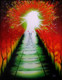 Pathway to Heaven - 16in X 20in,ART_CNSA8_1824,Acrylic Colors,beautiful,Beauty of forest ,Artist Chandramouli Sivanandham,Museum Quality - 100% Handpainted