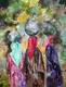 Kashmir rural women (ART_4065_26244) - Handpainted Art Painting - 30in X 40in