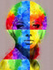Woman Full Of Colours (PRT_128) - Canvas Art Print - 21in X 28in