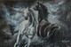 TWO HORSES (ART_479_26747) - Handpainted Art Painting - 20in X 13in