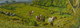 SEVEN HORSES (ART_479_26746) - Handpainted Art Painting - 34in X 12in