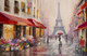 Couple In Love In Paris (PRT_148) - Canvas Art Print - 25in X 17in