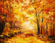 Autumn Forest (PRT_175) - Canvas Art Print - 26in X 20in