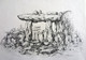 Rockscape 25 - 15in X 11in,ART_AKRR25_1511,Ink Colors,Artist Ashok Revankar,Rockscape Paintings,Rocks Paintings,Art of rocks Painting - Buy painting online in india