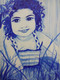 Blue child (ART_4493_27349) - Handpainted Art Painting - 18in X 12in