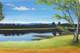 Lake View (ART_4505_27307) - Handpainted Art Painting - 21in X 14in