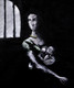 YOUNG WIDOW (ART_4549_27510) - Handpainted Art Painting - 32in X 38in