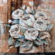 The White Roses (ART_2571_20511) - Handpainted Art Painting - 18in X 18in