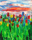 Flowers (ART_3984_27062) - Handpainted Art Painting - 12in X 16in