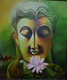 Awakened one -THE BUDDHA (ART_4598_27729) - Handpainted Art Painting - 30in X 36in