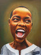 Hahahaha (ART_4387_27646) - Handpainted Art Painting - 20in X 25in