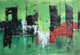 Green and city (ART_4551_28004) - Handpainted Art Painting - 22in X 15in