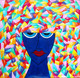 ?TheBeautiful Mind? (ART_4440_27514) - Handpainted Art Painting - 22in X 21in