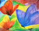 Colorful butterfly (ART_3389_28361) - Handpainted Art Painting - 28in X 22in