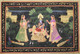 The tale of Love - Radha Krishna (ART_2251_17730) - Handpainted Art Painting - 13in X 8in