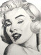 Marilyn Monroe Sketch (ART_4833_28675) - Handpainted Art Painting - 8in X 11in