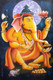 LORD GANPATI - III  (ART_2874_28846) - Handpainted Art Painting - 20in X 30in