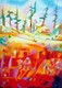 Magic People II by Enrique Nunez (ART_4916_29423) - Handpainted Art Painting - 20in X 28in
