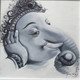 Ganesha (ART_5036_29578) - Handpainted Art Painting - 12in X 12in