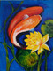 Feng shui Fish (ART_4523_29481) - Handpainted Art Painting - 9in X 12in