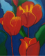 Tulips (ART_5074_29976) - Handpainted Art Painting - 15in X 20in