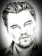 Portrait sketch of Leonardo Di Caprio (ART_4870_30872) - Handpainted Art Painting - 11in X 16in