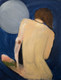 Back of Women (ART_5357_31176) - Handpainted Art Painting - 36in X 48in