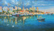 Seaport (PRT_875) - Canvas Art Print - 30in X 17in