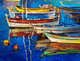 Boats At Shore (PRT_886) - Canvas Art Print - 21in X 16in