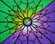 Green and Violet (ART_5406_31935) - Handpainted Art Painting - 12in X 10in