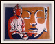 Lord Buddha - 23in X 19in (Border Framed),ART_PHME06_2319,Artist Paresh More,Buddha,Peace,Ahimsa- Buy Online painting in india