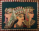 Egyptions-Tanjore (ART_65_24117) - Handpainted Art Painting - 13in X 11in (Framed)