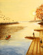 Jehlum to Jamuna-By J K Mirza (ART_5709_32916) - Handpainted Art Painting - 16in X 20in (Framed)