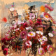 Autumn Flowers01 (PRT_948) - Canvas Art Print - 24in X 24in