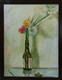 Flower in a bottle (ART_5814_33747) - Handpainted Art Painting - 20in X 26in (Framed)