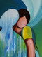 Rain feeling (ART_5807_33699) - Handpainted Art Painting - 12in X 18in