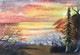 Melting Sky (ART_5892_34266) - Handpainted Art Painting - 22in X 15in
