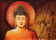 Lord buddha with bamboo-01. (ART_3319_34365) - Handpainted Art Painting - 36in X 24in