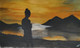 Black mountain (ART_5912_34453) - Handpainted Art Painting - 25in X 14in
