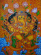 Lord Ganapathy (ART_1304_34439) - Handpainted Art Painting - 18in X 24in