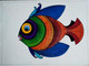 MULTI COLOURED FISH (ART_5922_34432) - Handpainted Art Painting - 15in X 20in