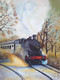 The Steaming Beauty (ART_889_13346) - Handpainted Art Painting - 30in X 40in