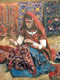 The Thari Embroiderer (ART_6013_34795) - Handpainted Art Painting - 36in X 48in