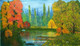 Enchanting Nature (ART_6027_34883) - Handpainted Art Painting - 41in X 24in