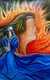 Women and fire (ART_4433_34966) - Handpainted Art Painting - 20in X 30in