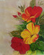 Flower (ART_6032_34917) - Handpainted Art Painting - 12in X 14in