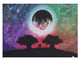 Lunar eclipse (ART_5902_34844) - Handpainted Art Painting - 10in X 12in